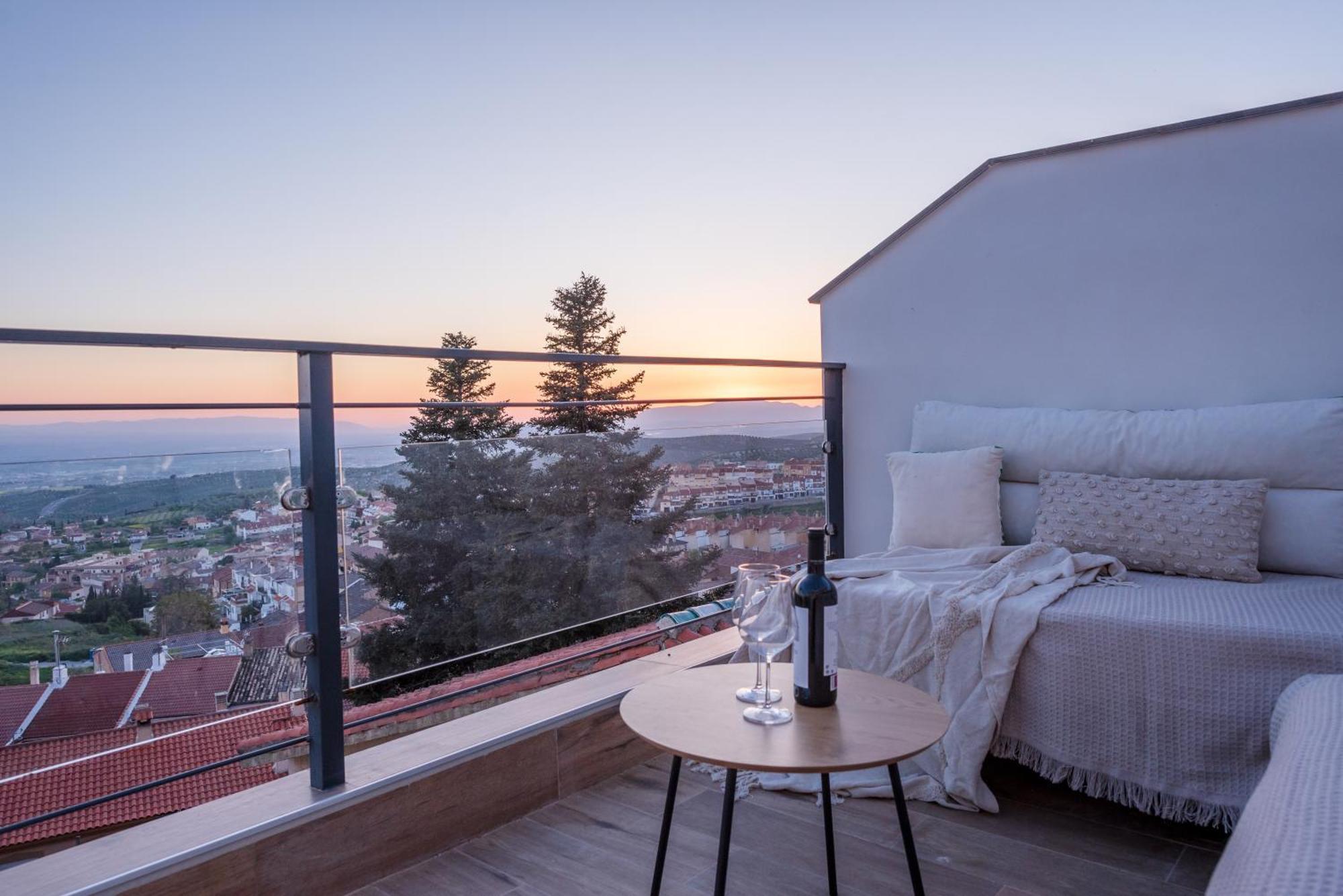 Willa Casa Penalisa Con Jacuzzi, Barbacoa, Chimenea Y Vistas Panoramicas A Granada Alfacar Zewnętrze zdjęcie