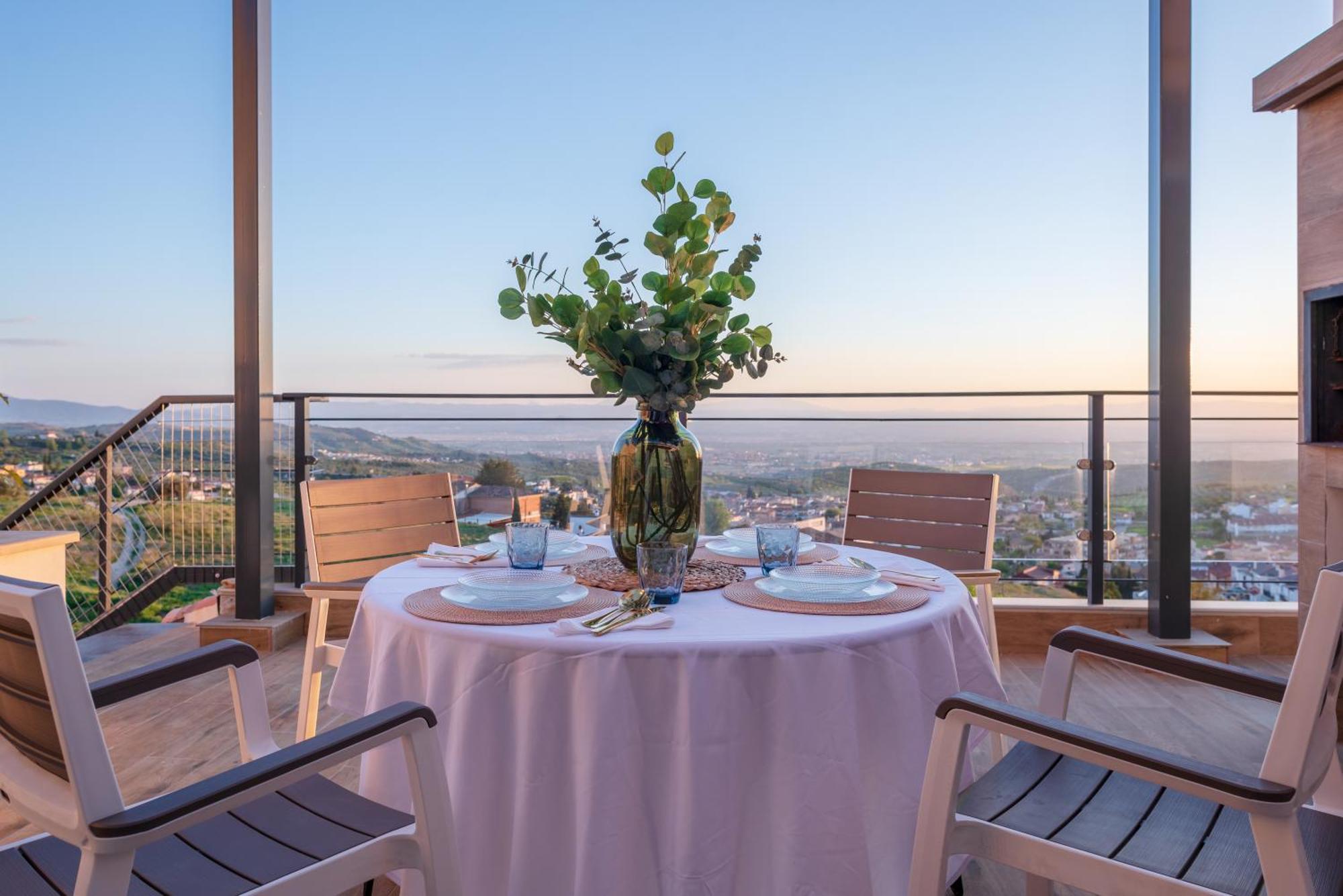 Willa Casa Penalisa Con Jacuzzi, Barbacoa, Chimenea Y Vistas Panoramicas A Granada Alfacar Zewnętrze zdjęcie